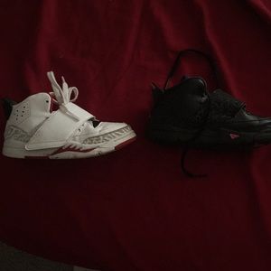 2 pair of kids Jordan’s they for boys and girls